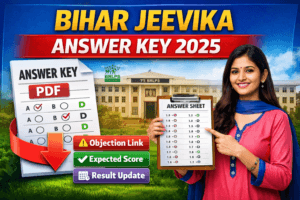 Bihar Jeevika Answer Key 2025 PDF download, BRLPS Jeevika exam answer key, objection link.