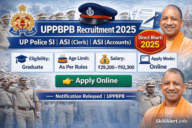 UP Police SI ASI Clerk Accounts Bharti 2025
