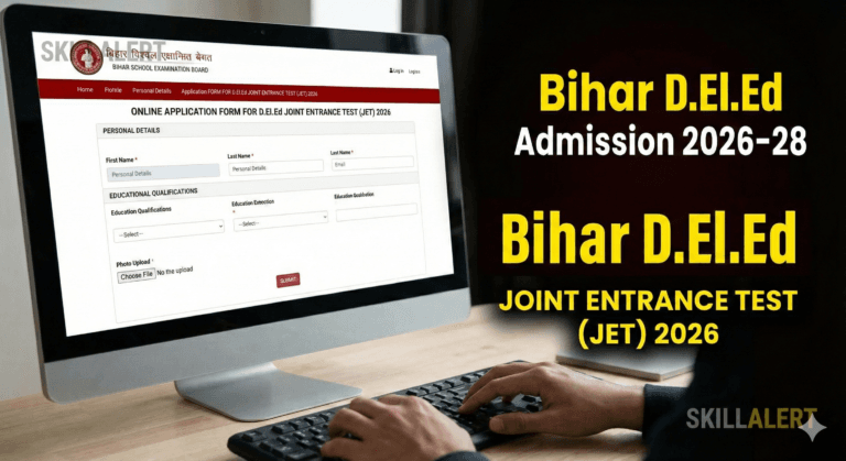 Bihar D.El.Ed Admission 2026 Apply Online Eligibility and Notification.