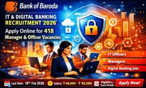 Bank of Baroda IT Recruitment 2026 Notification 418 Posts