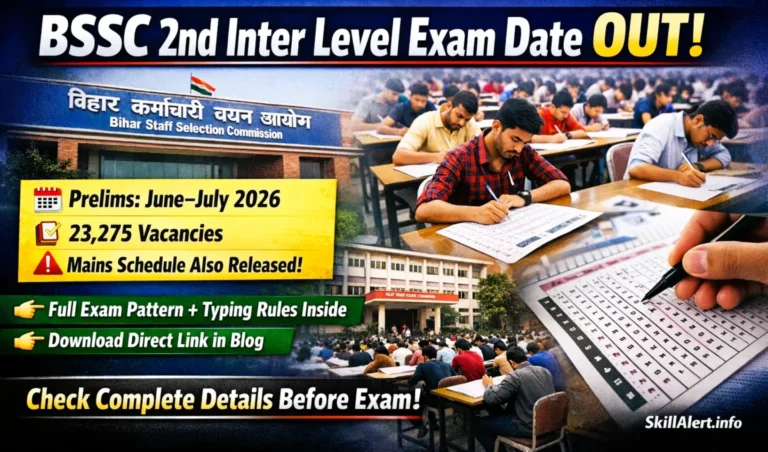 BSSC 2nd Inter Level Exam Date 2026 Official Calendar Out