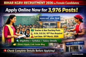 Bihar KGBV Recruitment 2026 Apply Online for 3976 Teacher and Non Teaching Posts