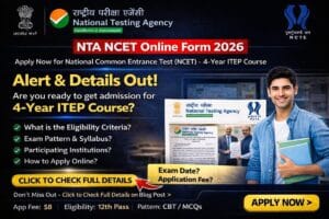 NTA NCET Online Form 2026 Notification and Apply Link