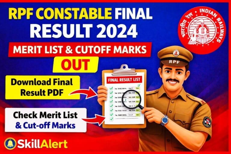 RPF Constable Final Result 2024 Merit List PDF Download