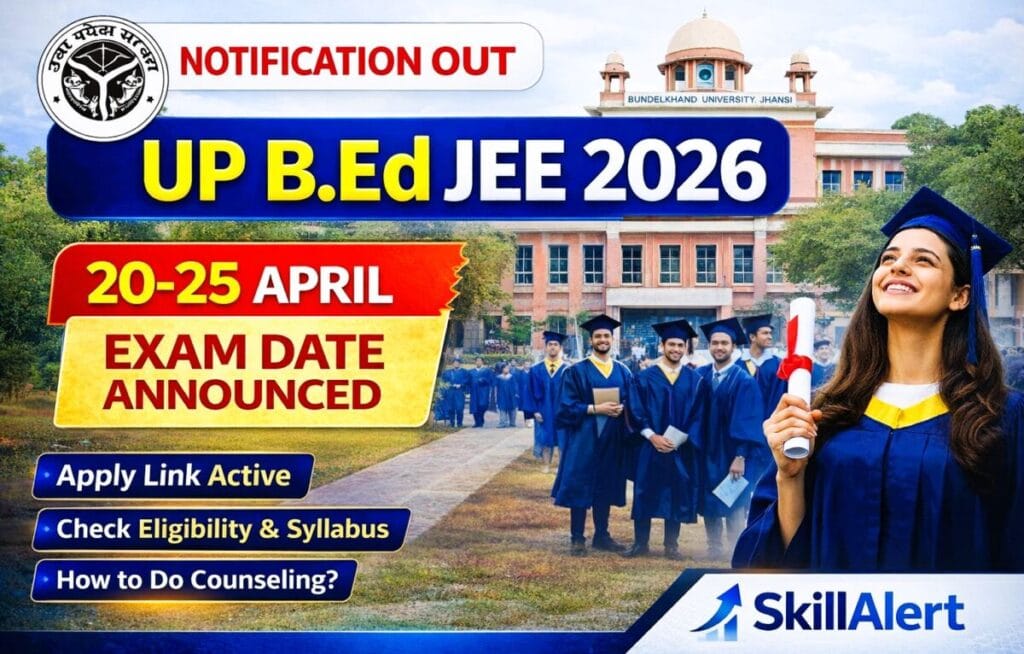 UP B.Ed JEE 2026 Notification Out Bundelkhand University Jhansi