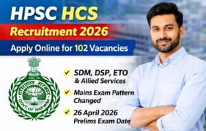 HPSC HCS Recruitment 2026 Notification Out 102 Vacancies Skillalert.
