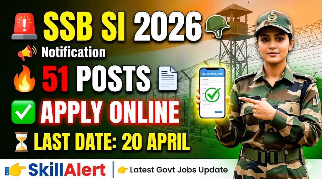 SSB Sub Inspector Recruitment 2026