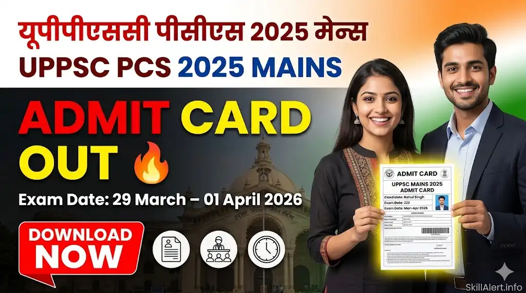 UPPSC 2025 Mains Admit Card Download and Exam Schedule
